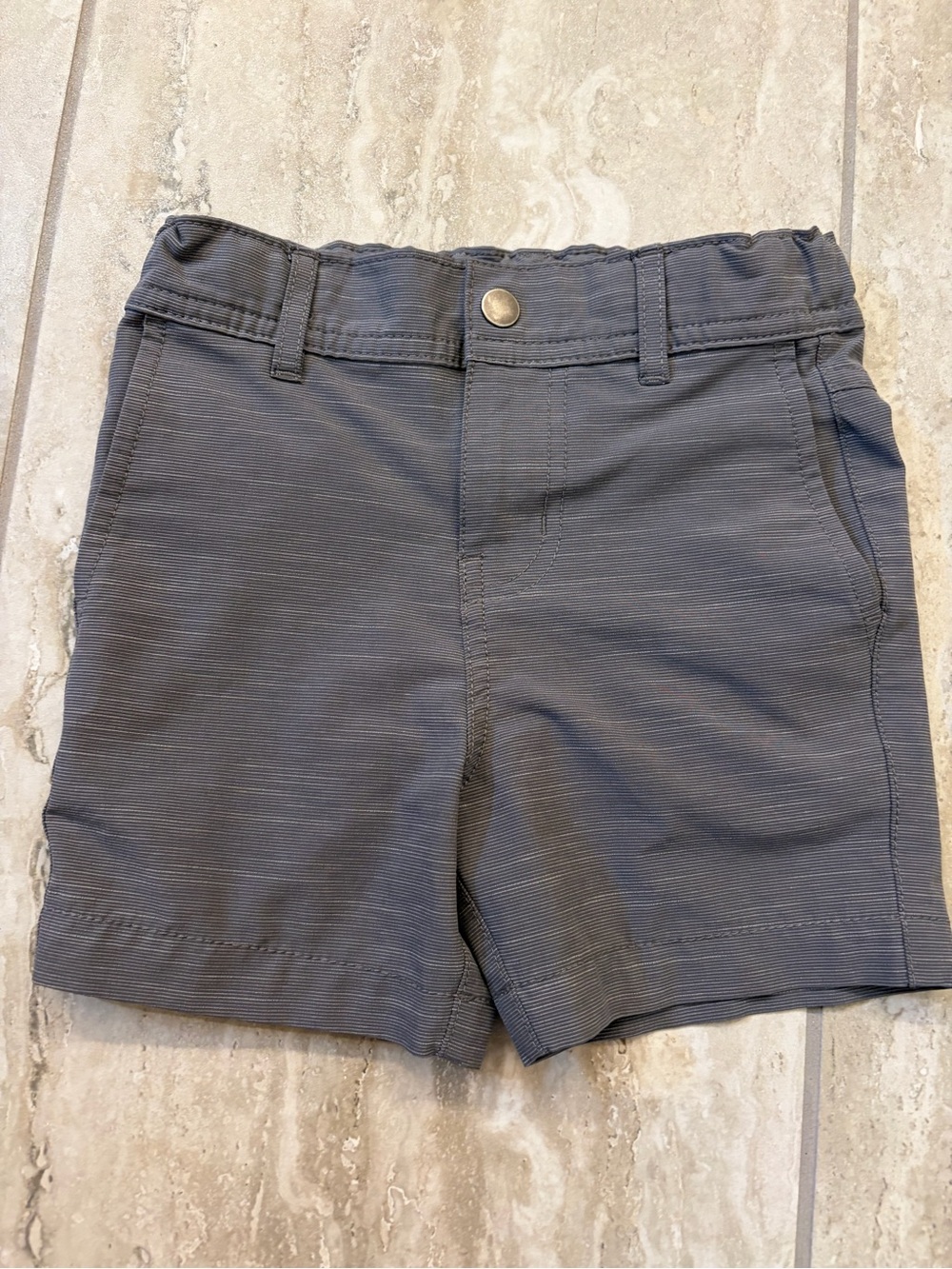 Hanna Andersson Classic Stretch Pull-On Shorts — Gray